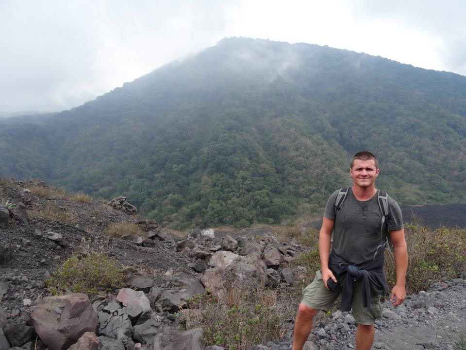 Paul at the summit of the Volcano