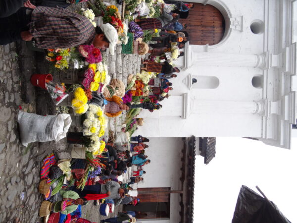 flower sellers chichicastenango market