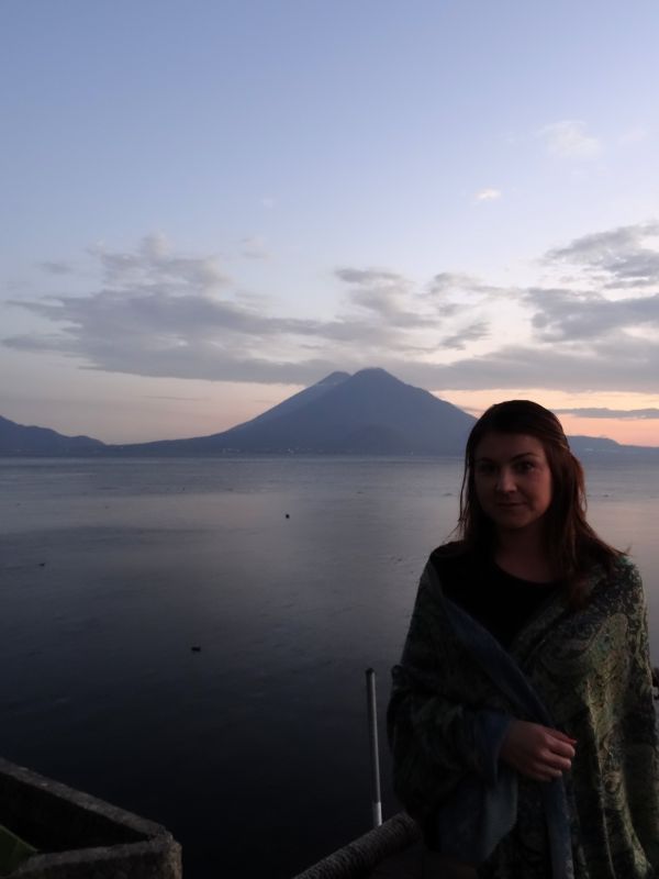 sunset lake atitlan