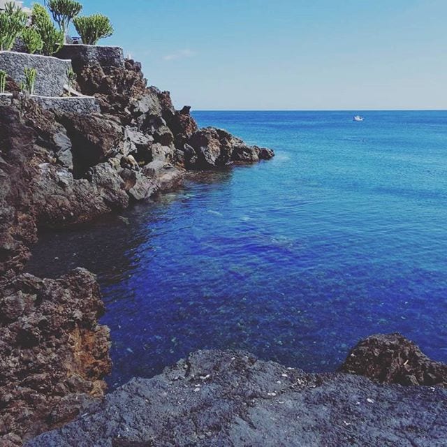 cove near old town puerto del carmen