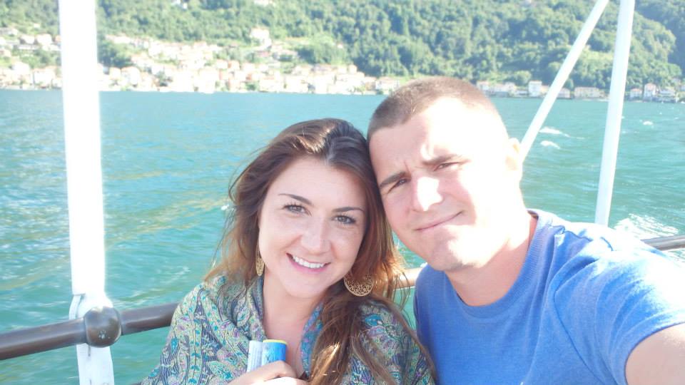 couple lake como ferry
