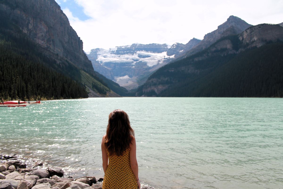 lady at lake louise