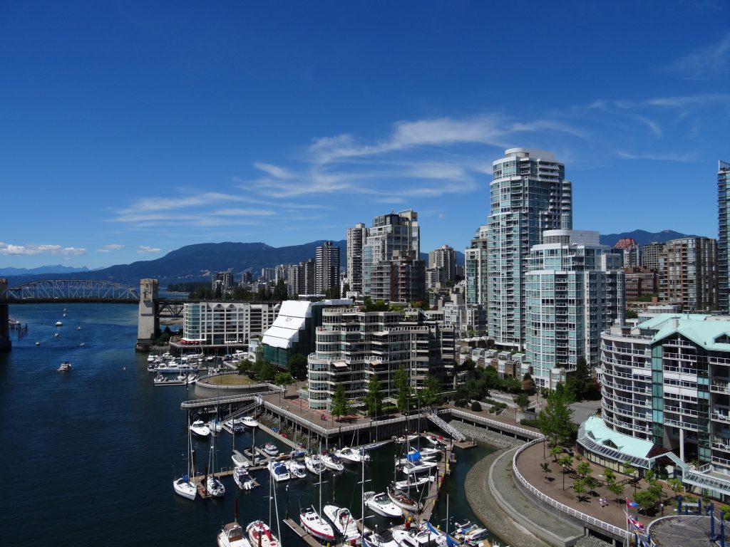 vancouver from granville bridge