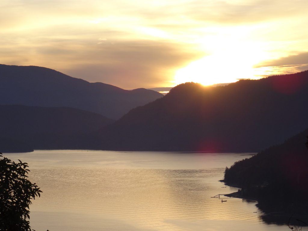 howe sound sunset