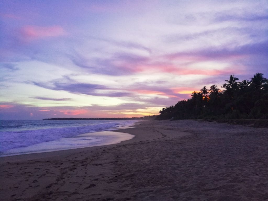 sunset sri lanka