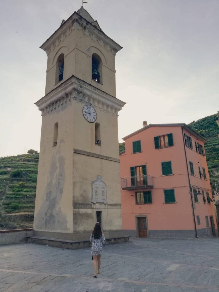 cinque terre, manarola, bell tower