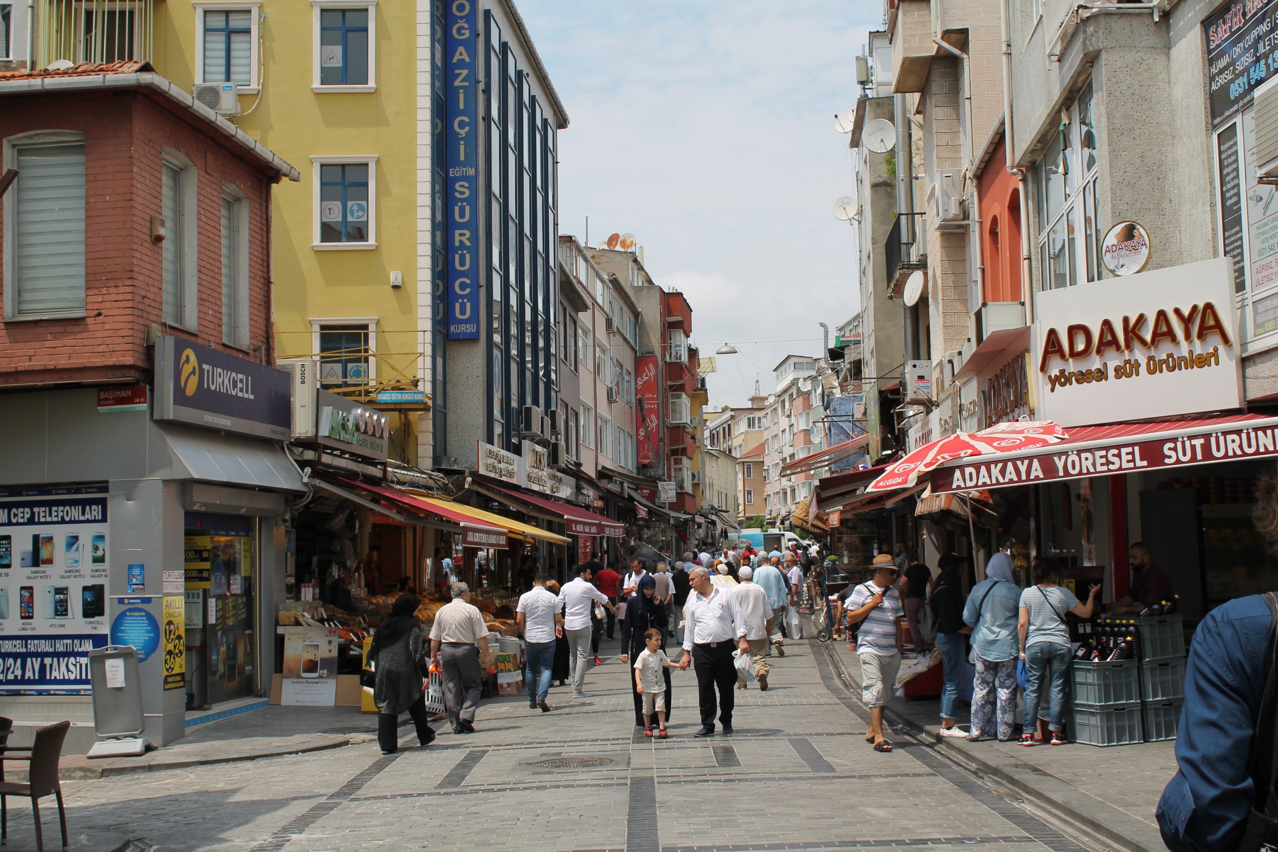 walking to taksim square