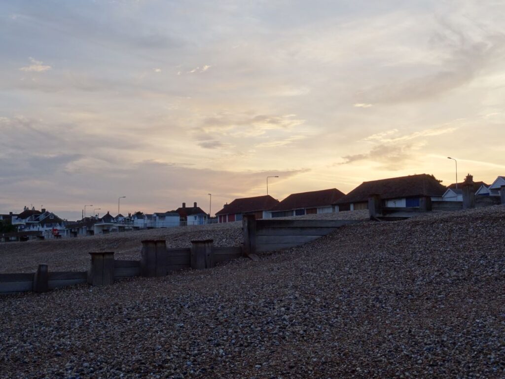 bexhill beach sunset