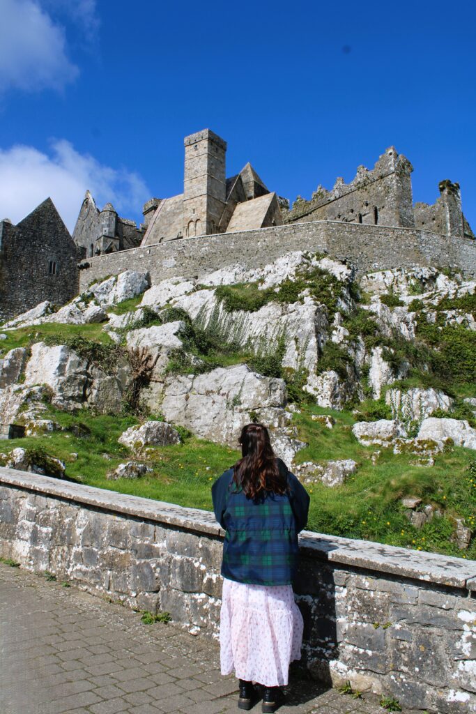 lady at rock of cashel