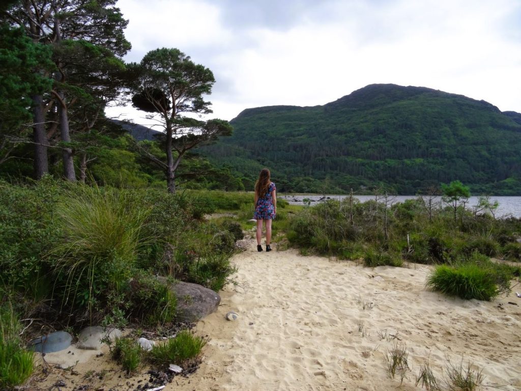 lady posing in killarney national park