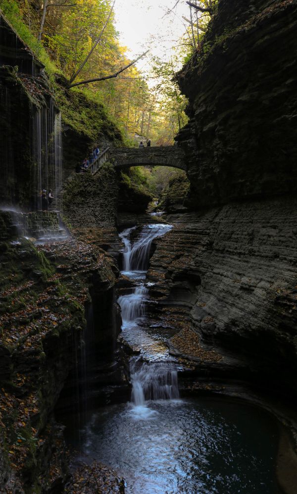 watkins glen state park waterfall