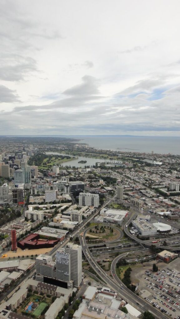 view from melbourne skydeck