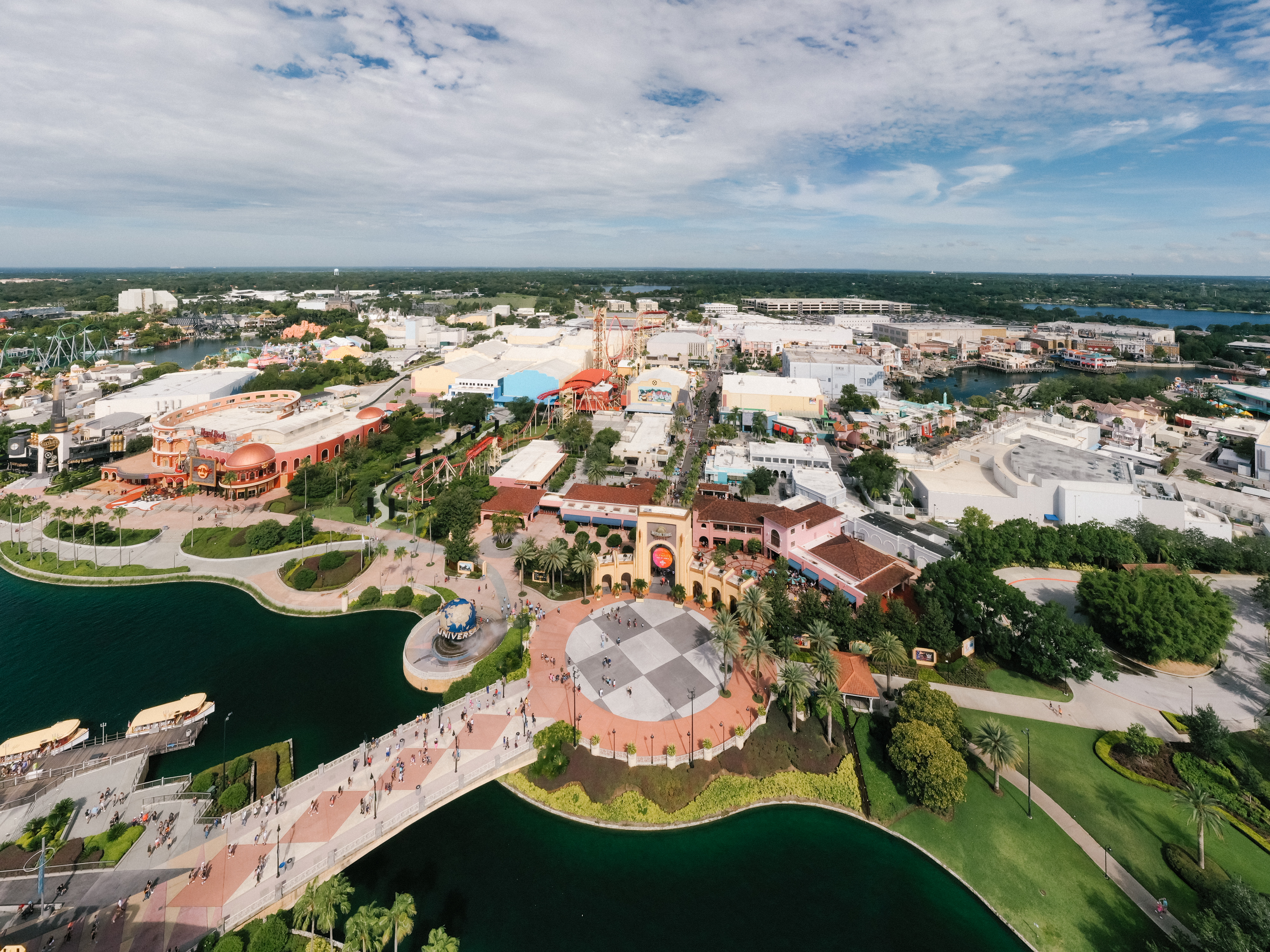 aerial view Universal Studios Orlando