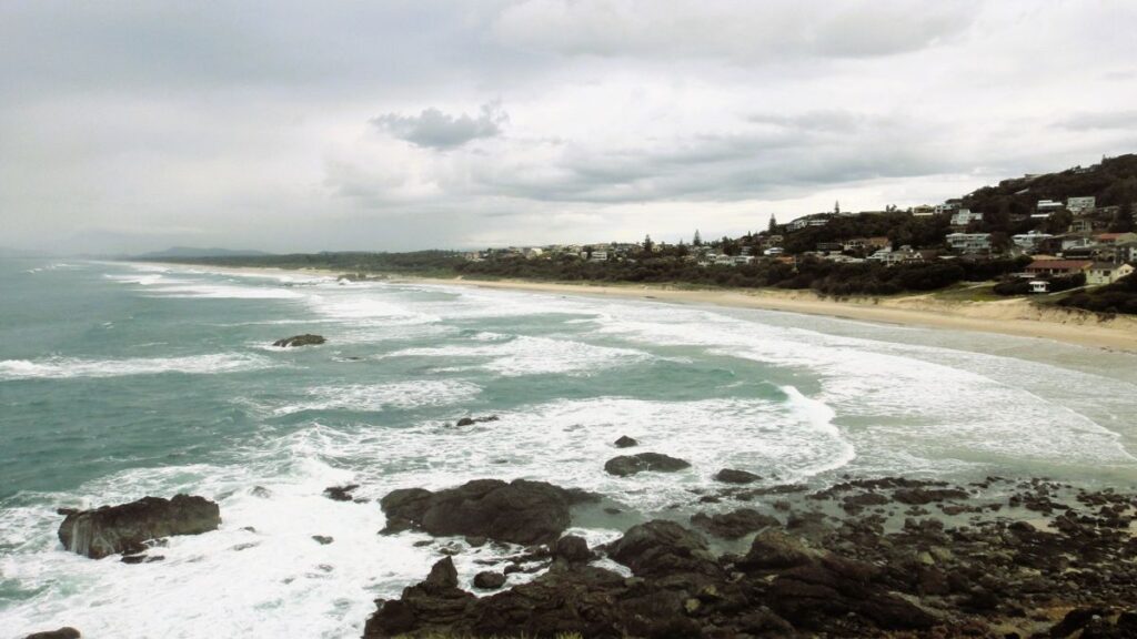 corrimal beach wollongong moody day