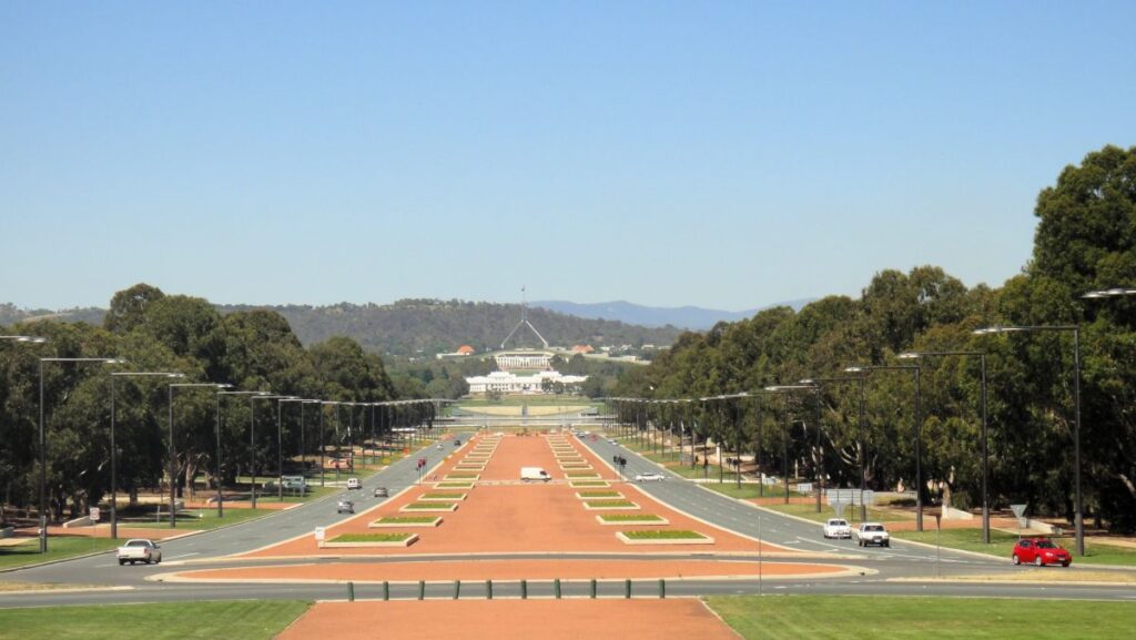 driveway to government buildings canberra