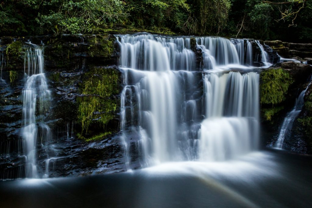 waterfall brecon beacons national park wales