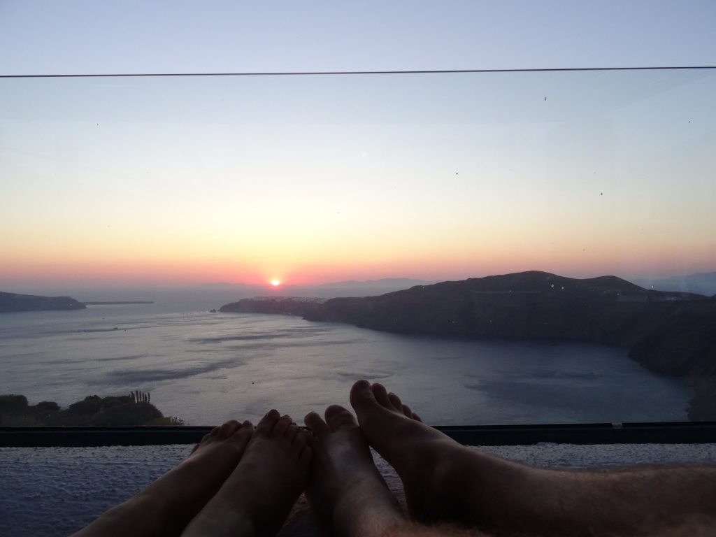 sunset santorini