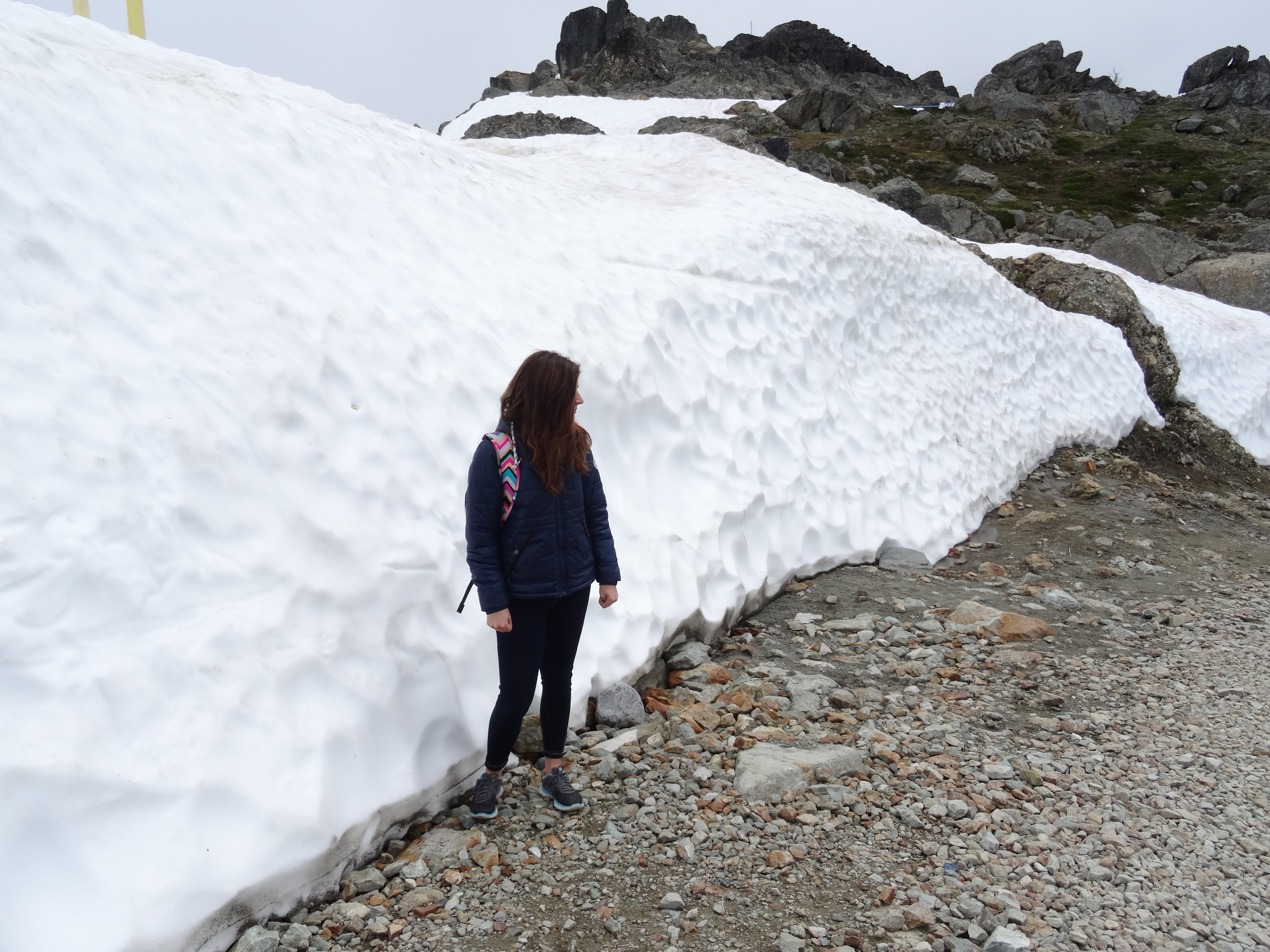 snow walls whistler mountain