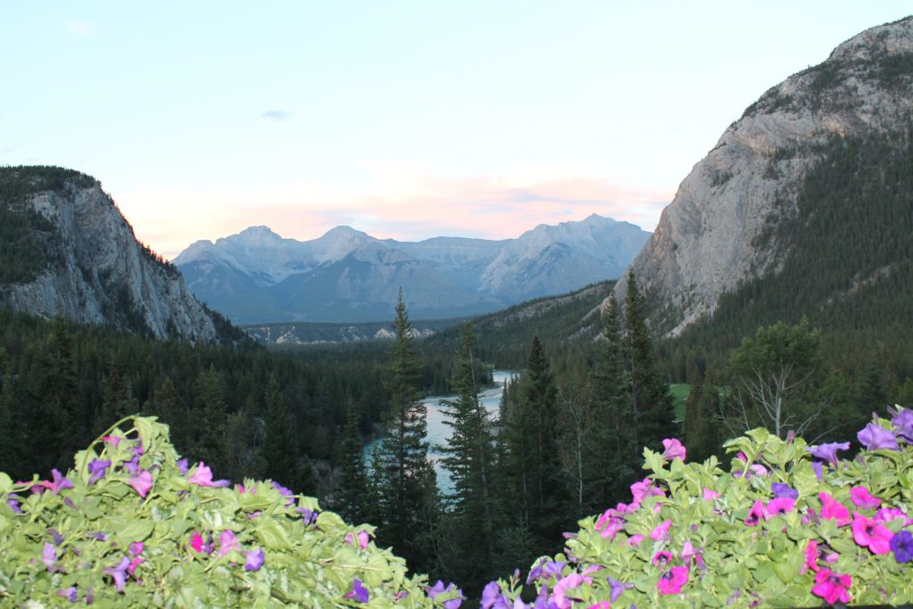 view from fairmont banff springs