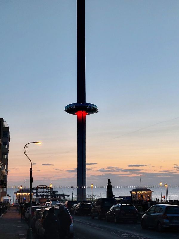 brighton i360 sunset