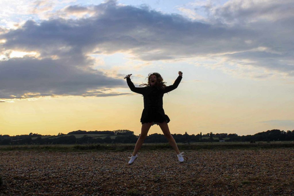 sunset on camber sands