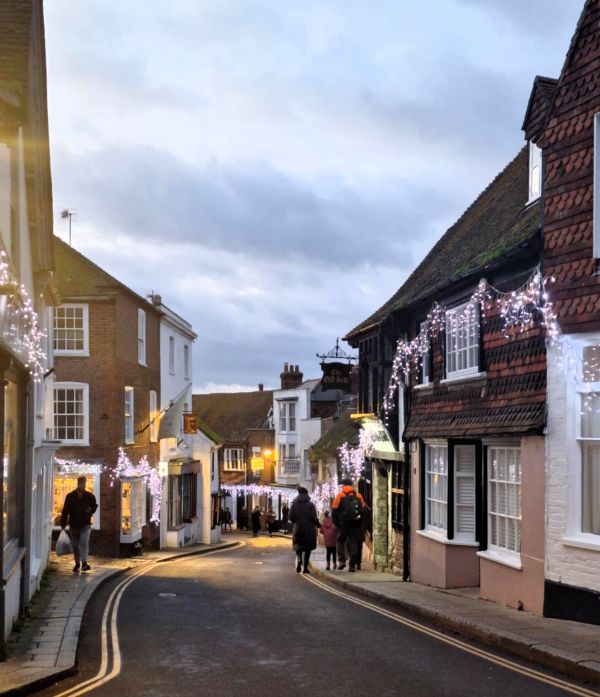street in rye in winter