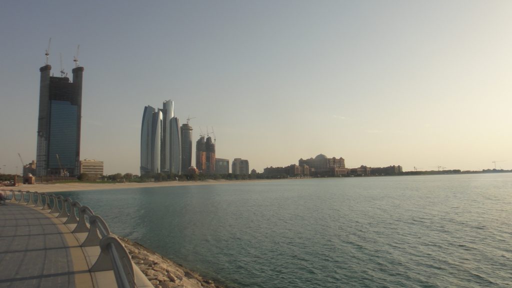 dubai skyline from the water