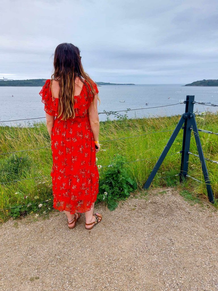 lady posing at spike island viewpoint