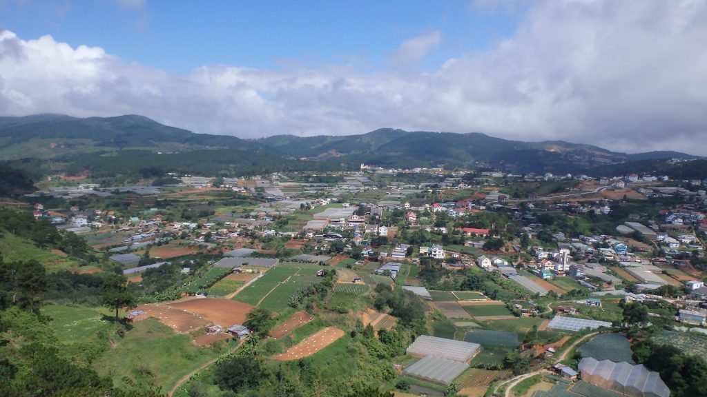 dalat vietnam from above