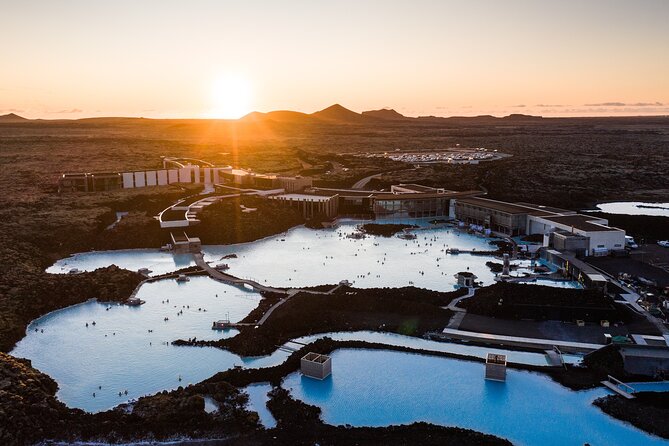 blue lagoon at dusk