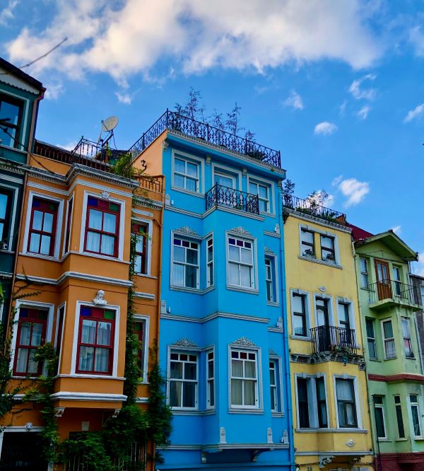 balat istanbul colorful homes