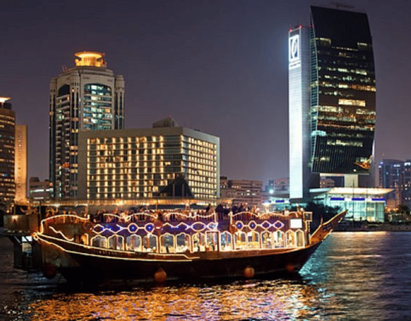 al wasl dhow dubai at night