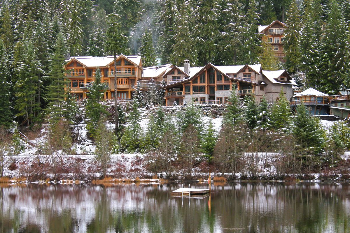 alpha lake whistler in winter