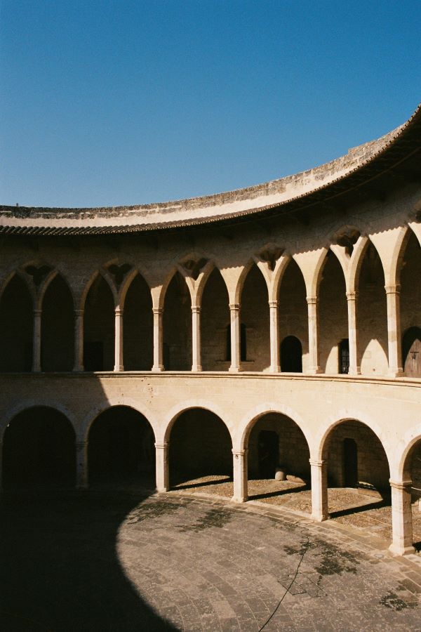 arches at castle bellver