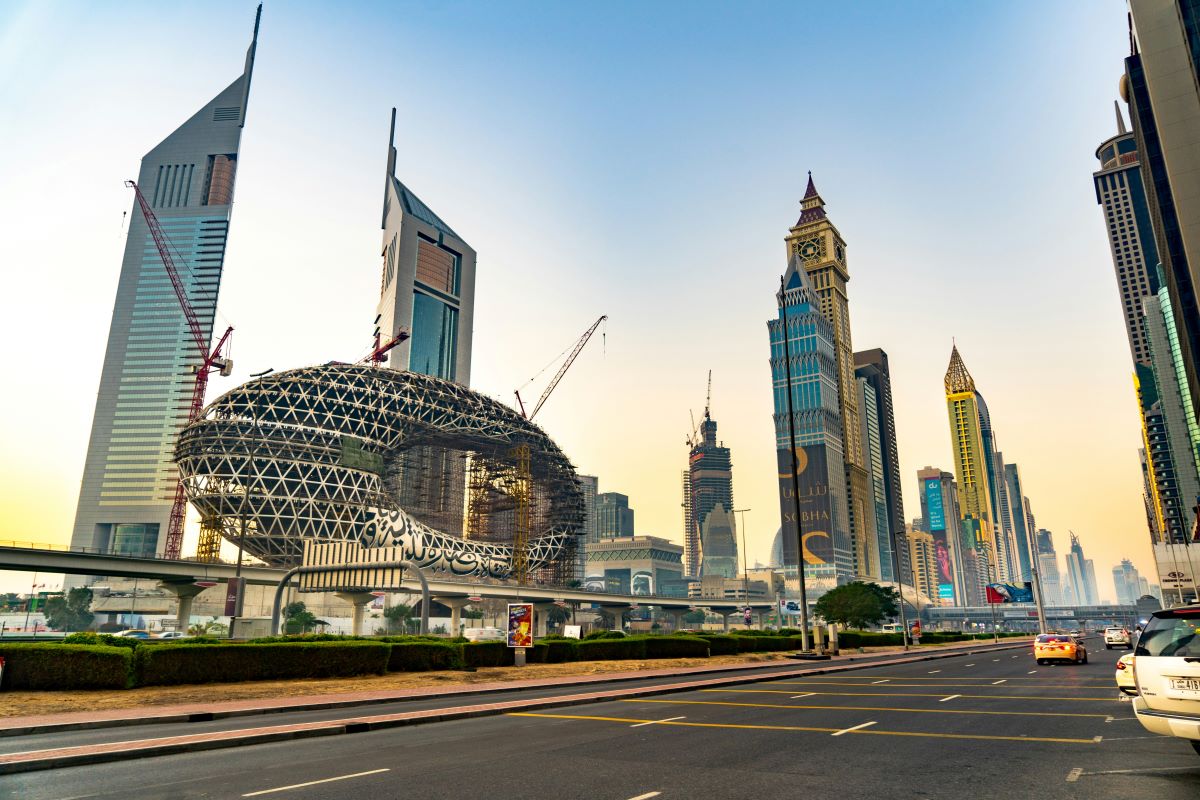 road in downtown dubai