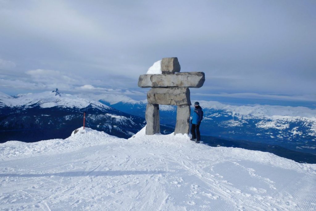 whistler mountain inukshuk