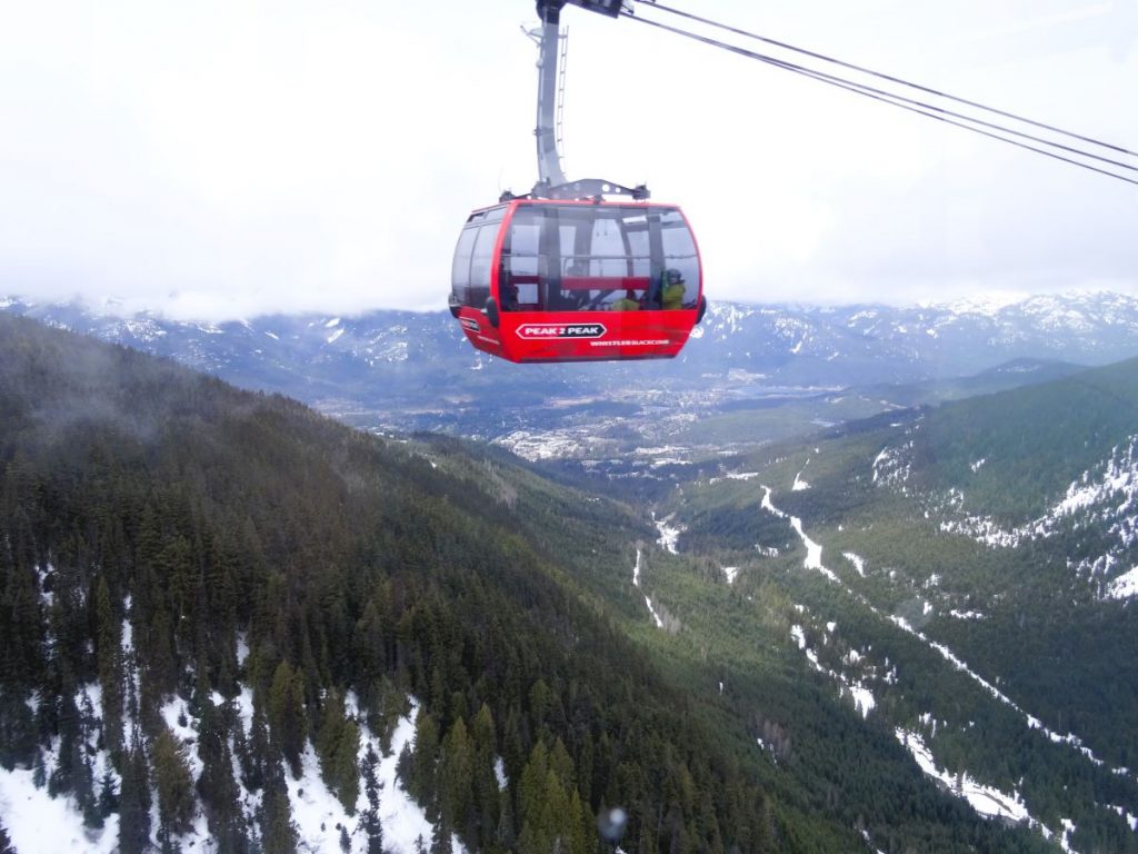 peak 2 peak gondola whistler