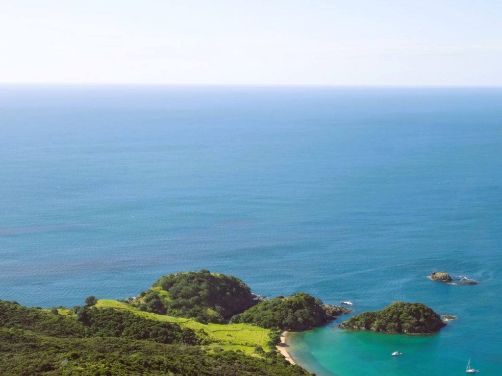 bay of islands aerial view