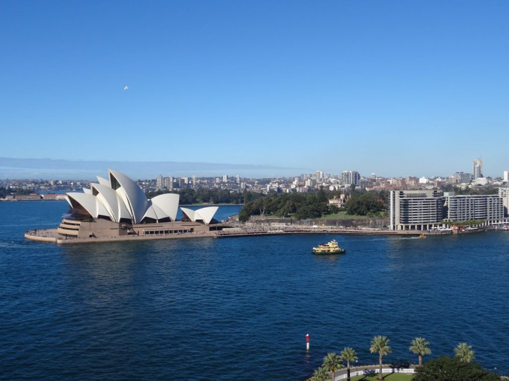 birds eye of sydney opera house