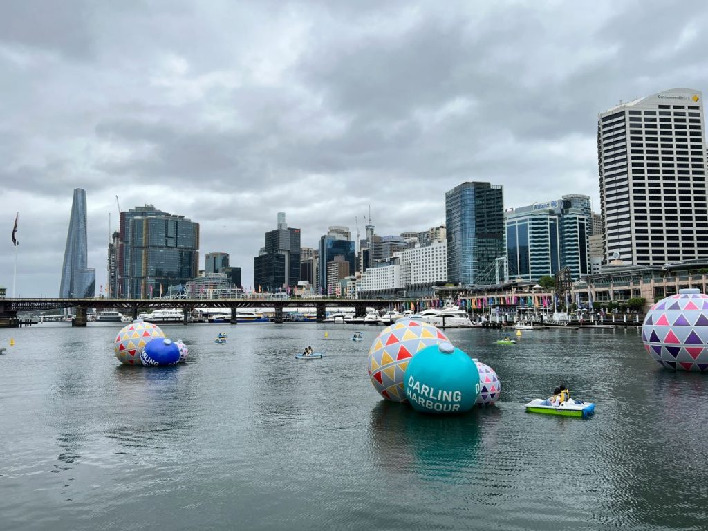 christmas display darling harbour