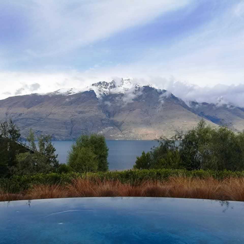 pool at matakauri lodge