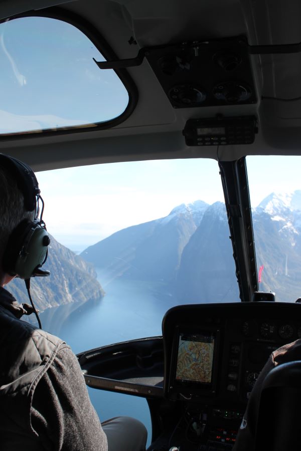 view from helicopter queenstown