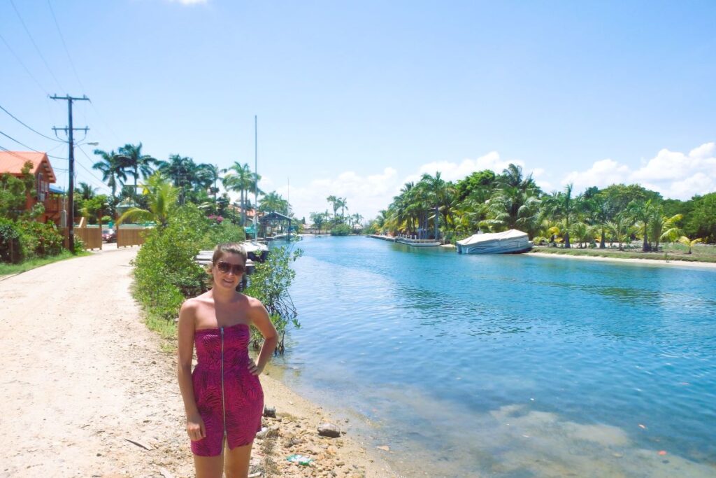 lady by harbor placencia