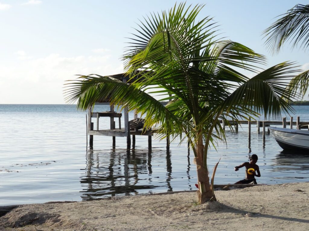 evening caye caulker beach