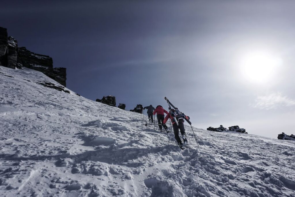 the Summit ridge at the top of the Saddle Basin Quad