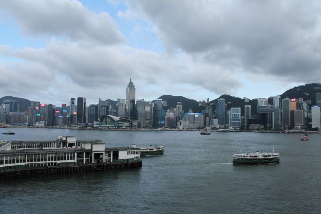 view to hong kong island