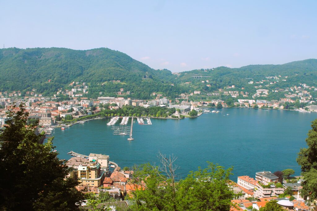 view from funicular como