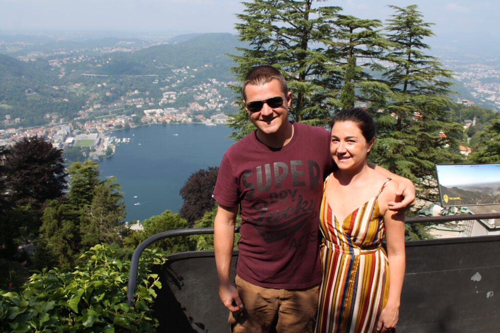 couple at viewpoint brunate