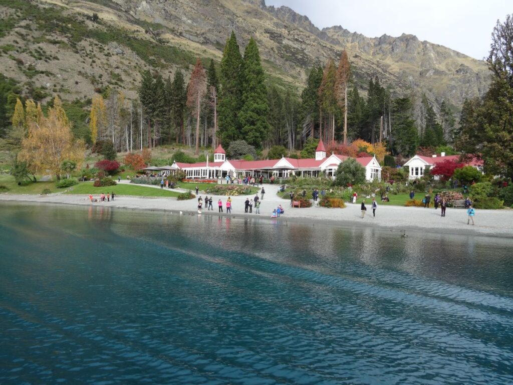 walter peak farm from boat