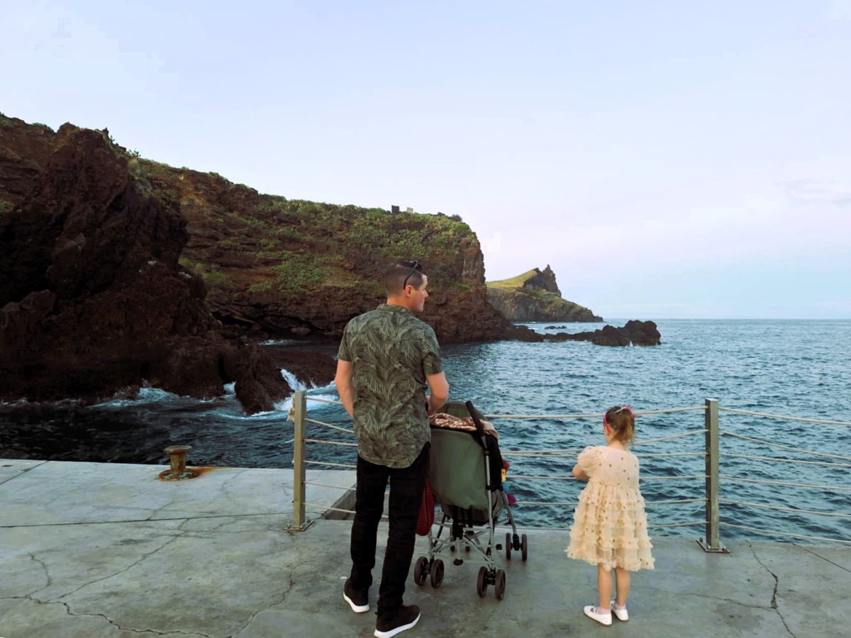 family in canico waterfront